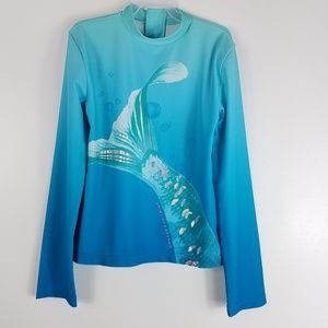 girls long sleeve swim top